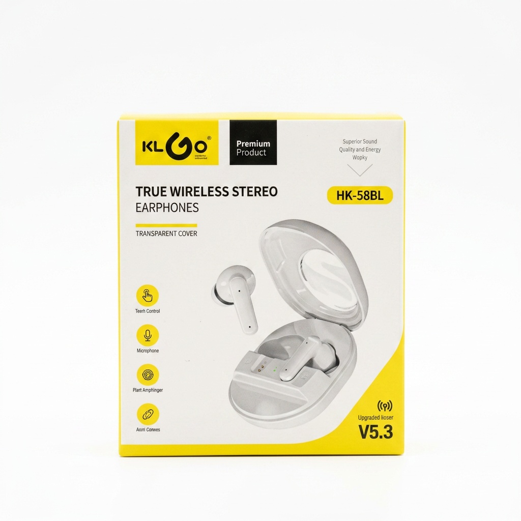 product-0-36 KLGO Ασύρματα Ακουστικά με Διαφανές Κάλυμμα - Image 1