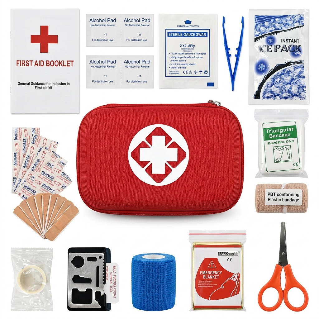 product-1-8 Κιτ Πρώτων Βοηθειών Αυτοκινήτου με Βασικά Εργαλεία - Image 1